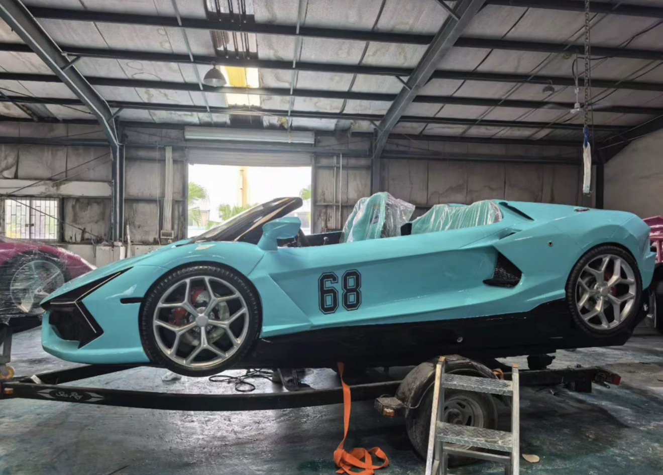 Aqua Rari custom jet car